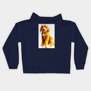 Red Cockapoo Cute As Can Be Kids Hoodie